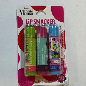 Disney Minnie Mouse Lip Smacker Trio - Green, Pink, Blue